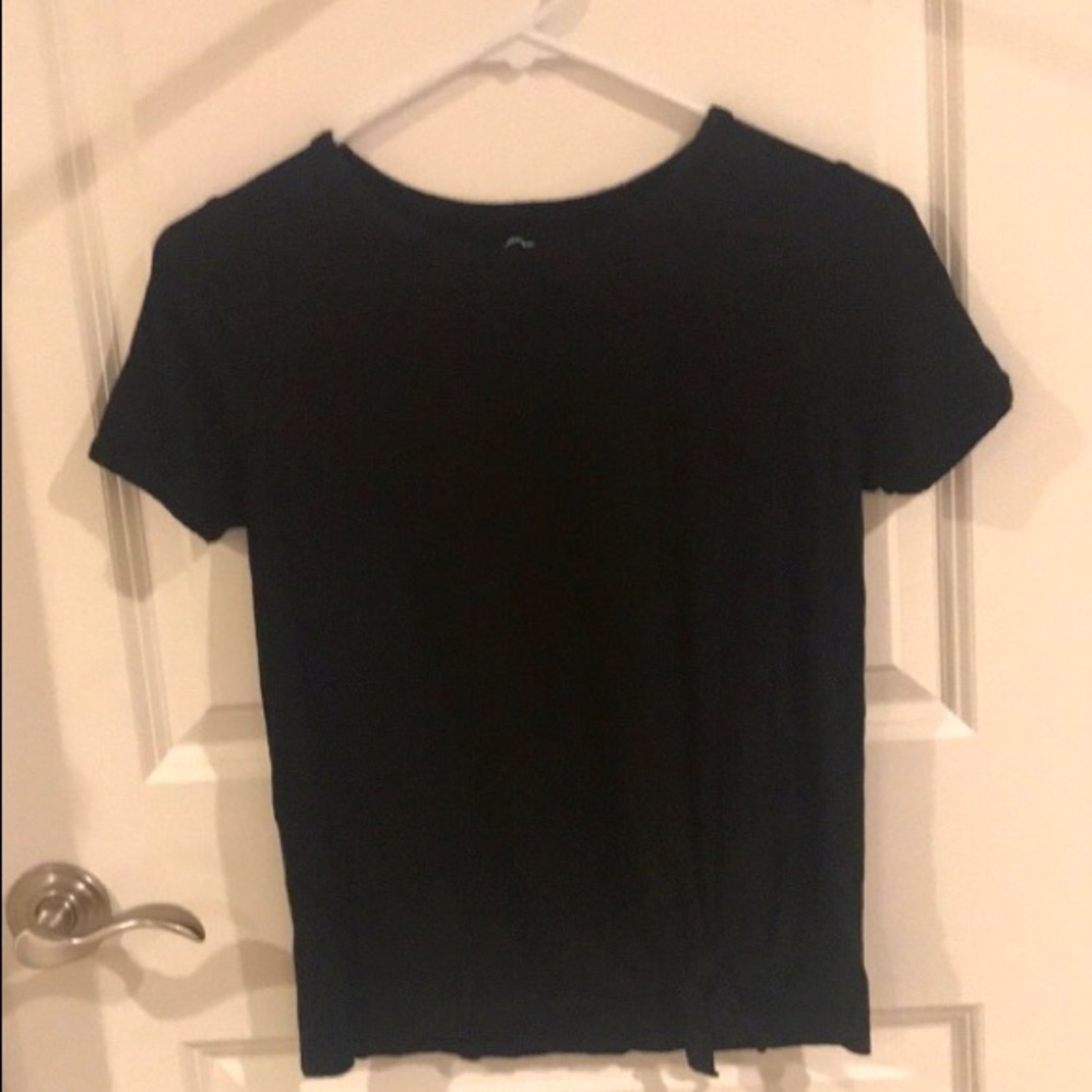 Art Class black front twist tie girls top